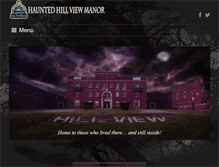 Tablet Screenshot of hauntedhillviewmanor.com